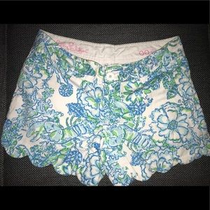 Lilly Pulitzer Buttercup shorts Crab Flower Habah